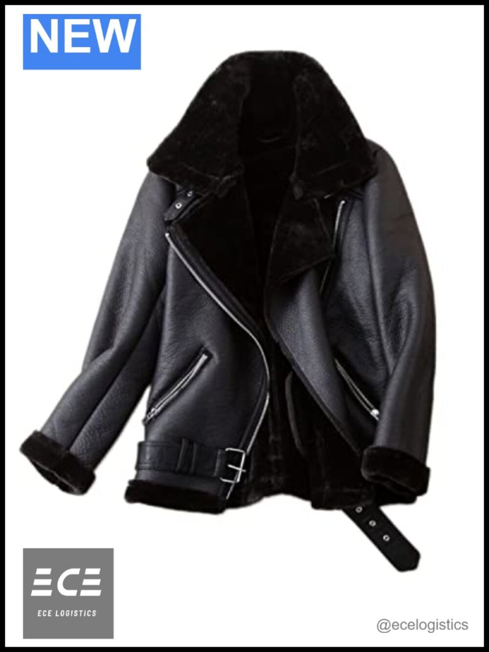 Faux Shearling Moto Jacket Thick Lined Winter Coat Faux Suede Moto